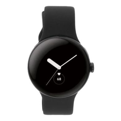 Google Pixel Watch LTE noir mat bracelet sport noir volcanique - comme neuf